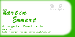 martin emmert business card